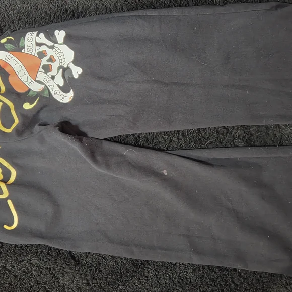 Don Ed Hardy Low Rise Sweatpants Xl - Picture 2 of 3